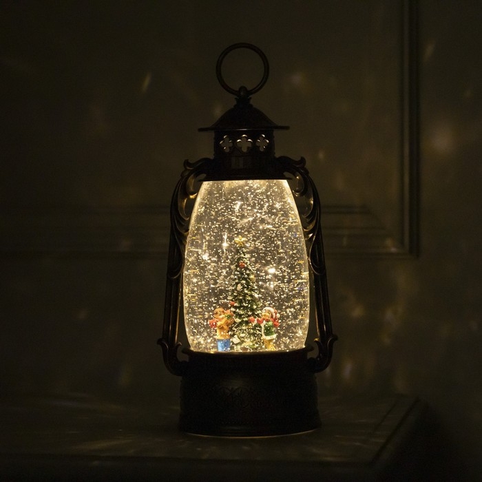 Светодиодная фигура «Фонарь с детьми и ёлкой» 15 × 30 × 12.5 см, пластик, батарейки ААх3 (не в комплекте), USB, свечение тёплое белое Светодиодная фигура «Фонарь с детьми и ёлкой» 15 × 30 × 12.5 см, пластик, батарейки ААх3 (не в комплекте), USB, свечение тёплое белое