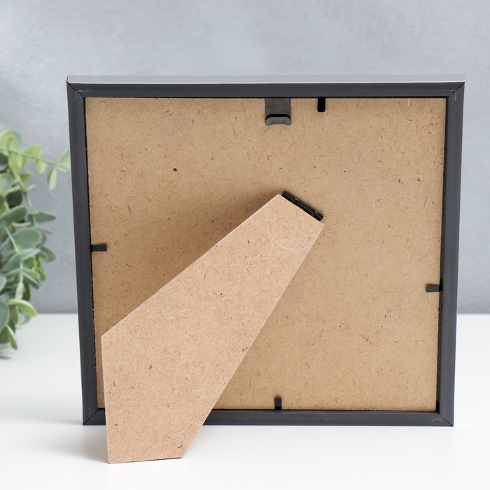 Фоторамка пластик Фоторамка пластик "МИРАМ" 20х20 см серебро (пластиковый экран)