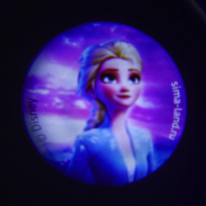 Проектор-брелок «Холодное сердце», свет, цвет синий Проектор-брелок «Холодное сердце», свет, цвет синий