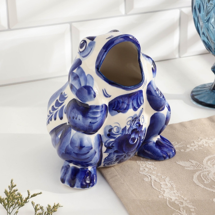 Салфетница Салфетница "Лягушка", гжель