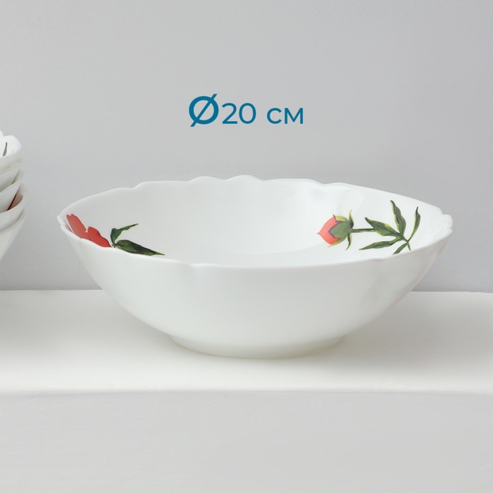 Сервиз столовый «Бархатная роза», 37 предметов, стеклокерамика Сервиз столовый «Бархатная роза», 37 предметов, стеклокерамика