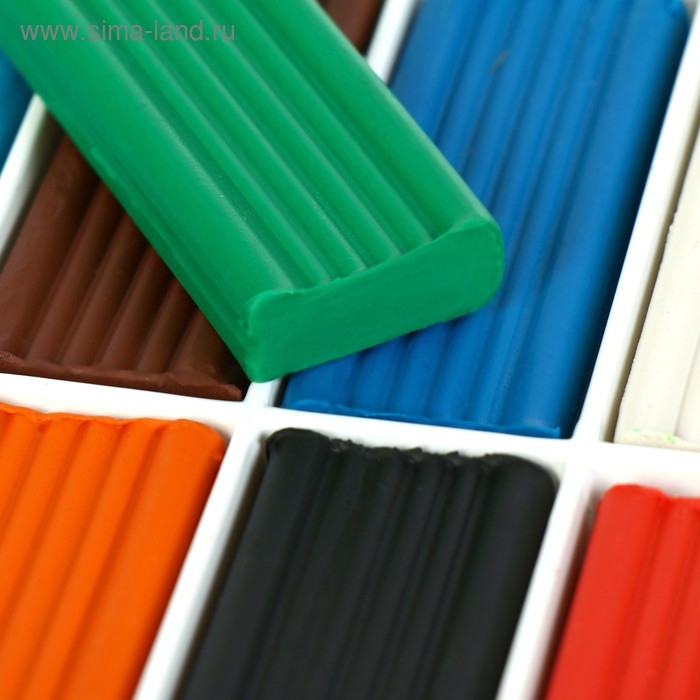 Пластилин 10 цветов 150 г  Пластилин 10 цветов 150 г "Каляка-Маляка", со стеком