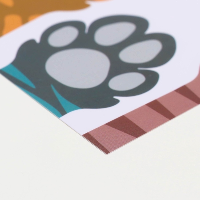 Коврик под миску  Коврик под миску "Пижон" 43 х 28 см "Кошачьи лапки"