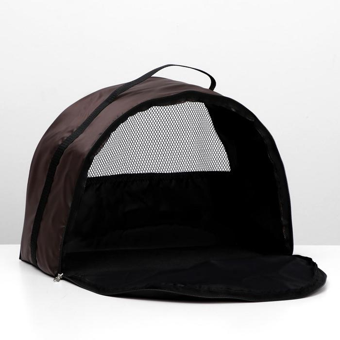 Сумка - переноска для животных, оксфорд, 42 х 22 х 29 см, коричневая Сумка - переноска для животных, оксфорд, 42 х 22 х 29 см, коричневая