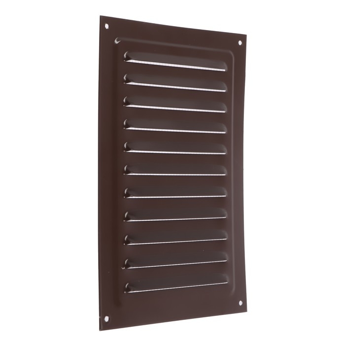 Решетка вентиляционная ZEIN Люкс РМ1724КР, 170 х 240 мм, с сеткой, металлическая, коричневая Решетка вентиляционная ZEIN Люкс РМ1724КР, 170 х 240 мм, с сеткой, металлическая, коричневая