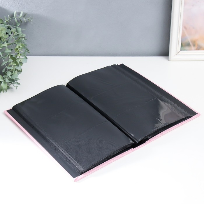 Фотоальбом на 300 фото 10х15 см "Нежно-розовый" текстиль 33х18х5 см