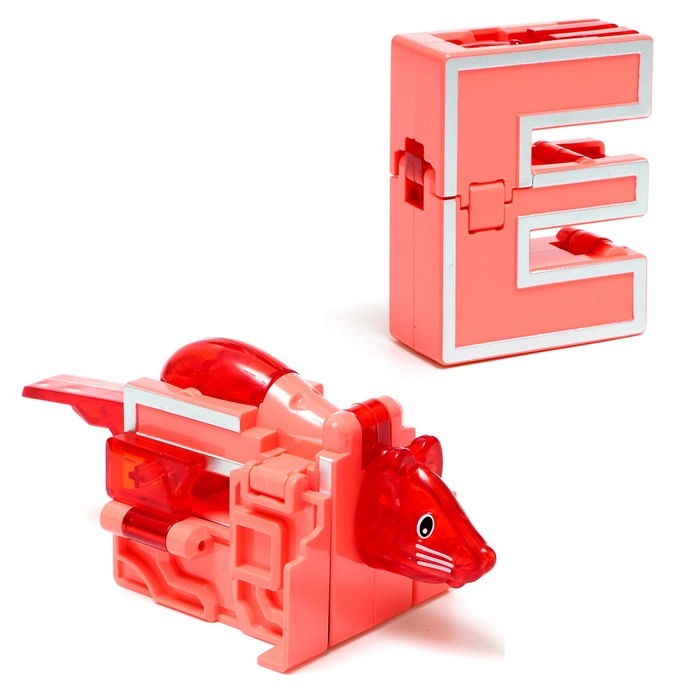 Робо-буквы «Звери», набор 6 в 1, трансформируются, собираются в 1 робота