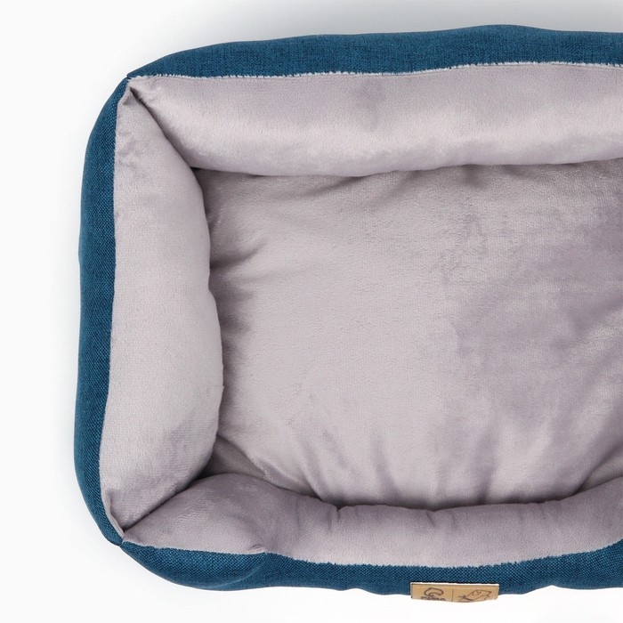 Лежанка для кошек и собак синяя, 45х35х11 см Лежанка для кошек и собак синяя, 45х35х11 см