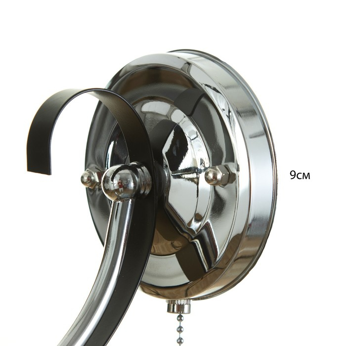 Бра 91279/1 E27 40Вт черный-хром 25х12х23 см