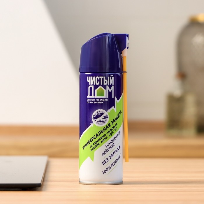 Аэрозоль Дихлофос Чистый дом от летающих и ползающих насекомых 150 мл Аэрозоль Дихлофос Чистый дом от летающих и ползающих насекомых 150 мл