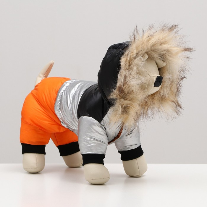 Комбинезон Комбинезон "Пушок", размер 12 (ДС 28 см, ОГ 38 см, ОШ 27 см), коралловый