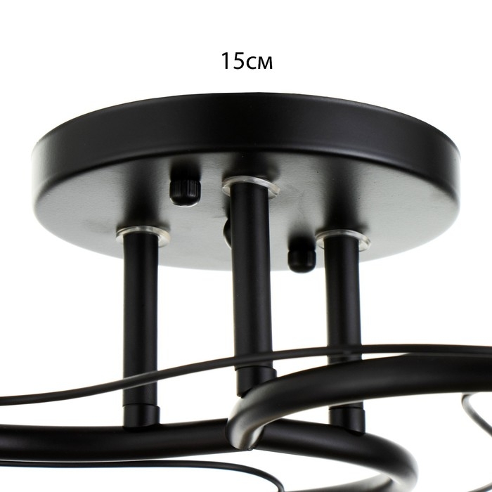 Люстра Люстра "Эдотт" 3хЕ27 40Вт черный 43х43х25 см BayerLux