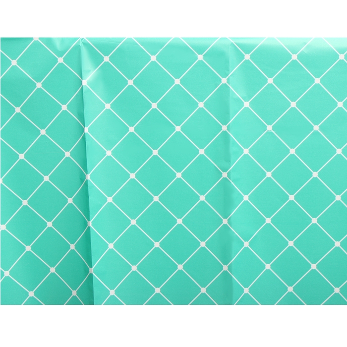 Скатерть &laquo;Квадратики&raquo;, 137 &times; 183 см., цвет зелёный