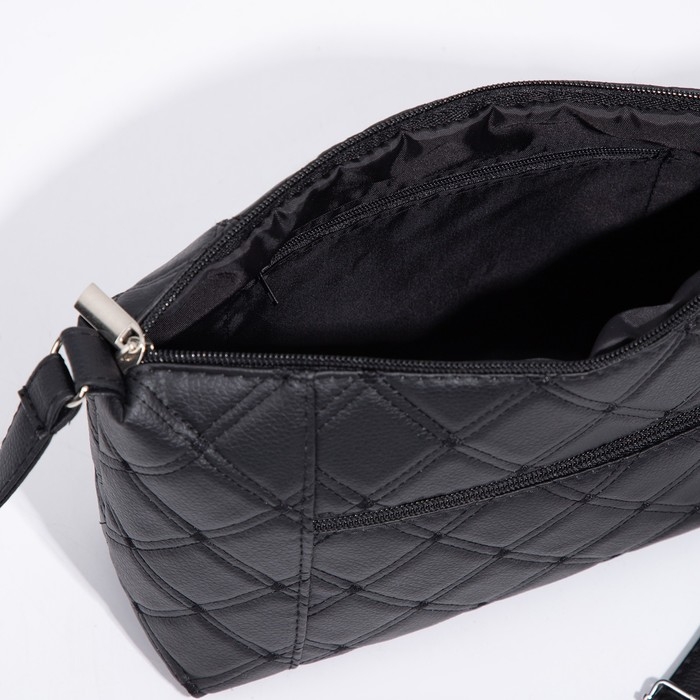 Сумка кросс-боди на молнии, цвет чёрный Сумка кросс-боди на молнии, цвет чёрный