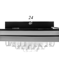Люстра с ПДУ 1983/2 LED 130Вт 3000-6000К черный 45х45х18 см BayerLux