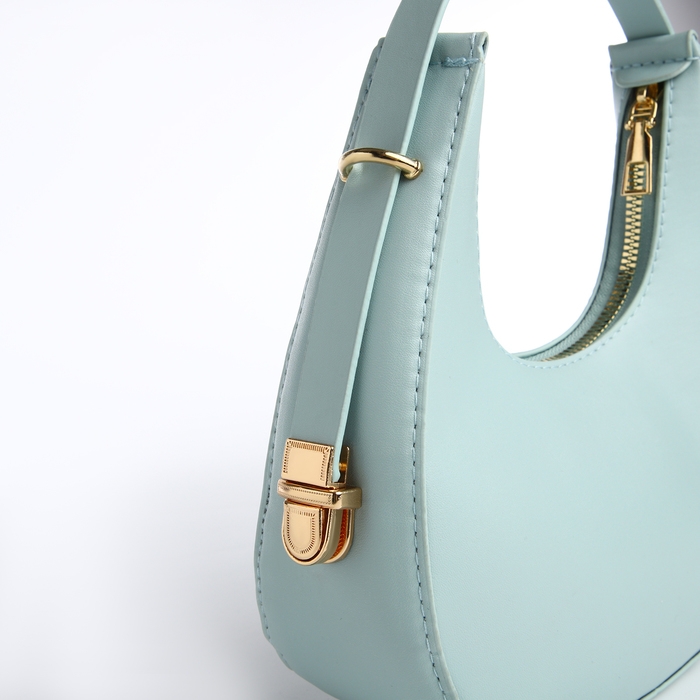 Сумка женская багет на молнии, цвет голубой Сумка женская багет на молнии, цвет голубой