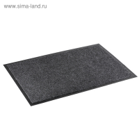 Коврик придверный влаговпитывающий Tuff, 60×90 см, цвет серый