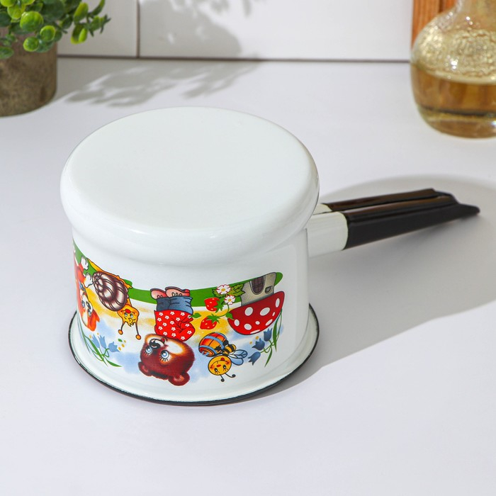 Набор посуды «Улыбка», 4 предмета: кастрюля 1,5 л, ковш 1 л, кружка 250 мл, миска 800 мл, индукция Набор посуды «Улыбка», 4 предмета: кастрюля 1,5 л, ковш 1 л, кружка 250 мл, миска 800 мл, индукция