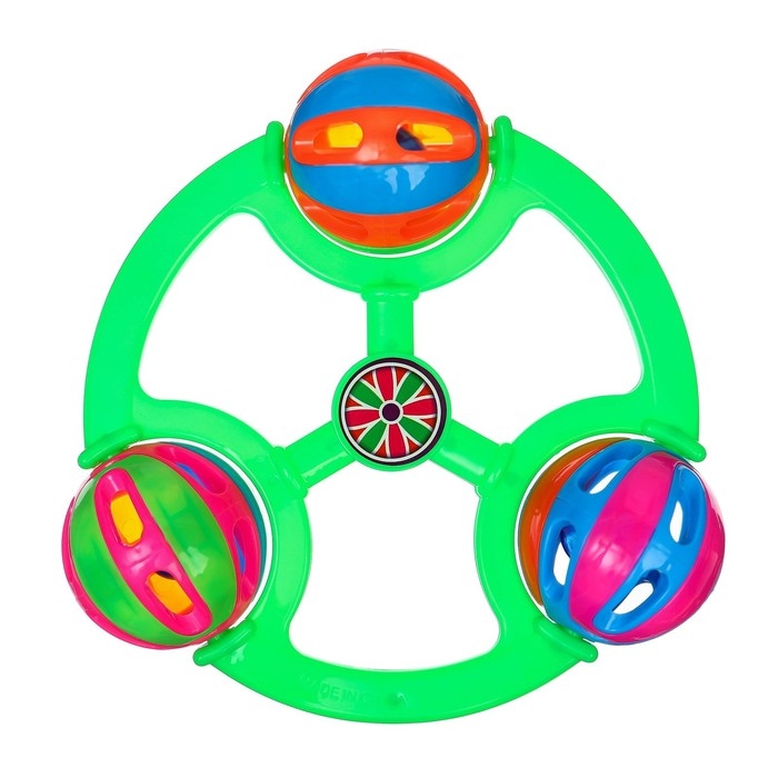 Погремушка «Яркие шары», цвет МИКС, Крошка Я Погремушка «Яркие шары», цвет МИКС, Крошка Я