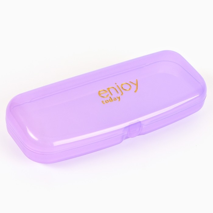 Футляр для очков Enjoy, фиолетовый, 15,5 х 5,2 х 3,5 см Футляр для очков Enjoy, фиолетовый, 15,5 х 5,2 х 3,5 см