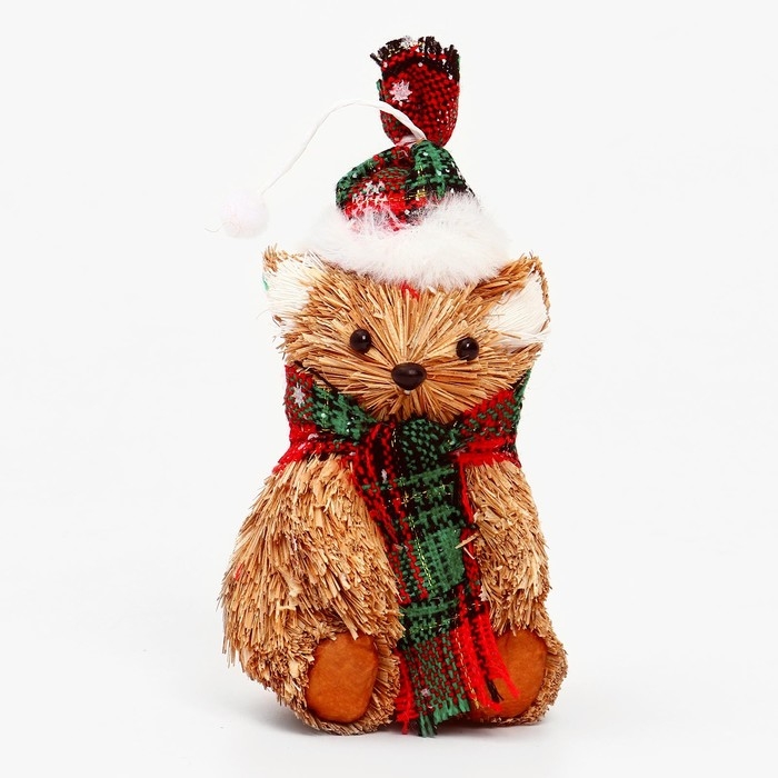 Новый год! Декоративный сувенир «Мишка в шапочке и шарфе» 9 × 8 × 18 см Новый год! Декоративный сувенир «Мишка в шапочке и шарфе» 9 × 8 × 18 см
