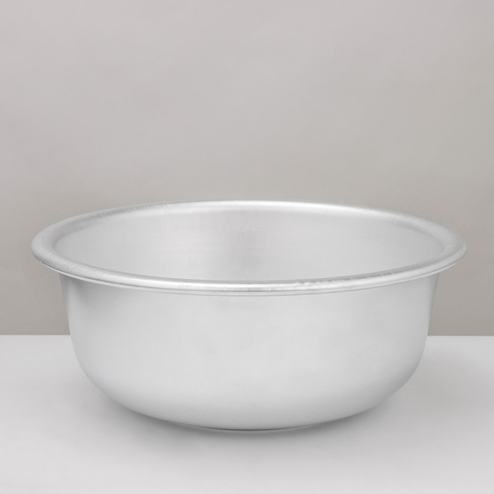 Миска-тазик алюминиевая, 6,8 л, d=32 см, толщина 1,6 мм Миска-тазик алюминиевая, 6,8 л, d=32 см, толщина 1,6 мм