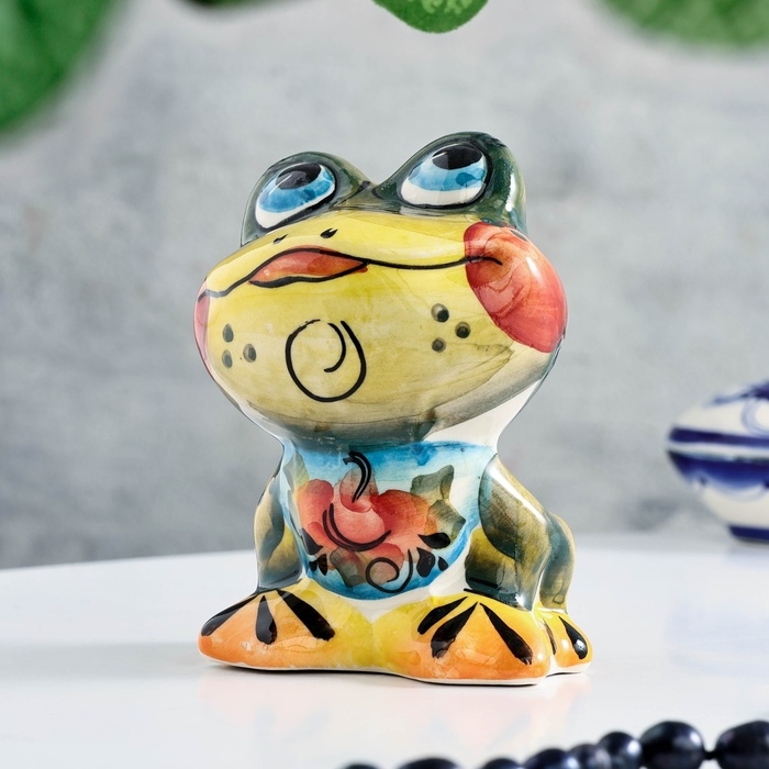 Сувенир Сувенир "Квакушка", гжель, цвет