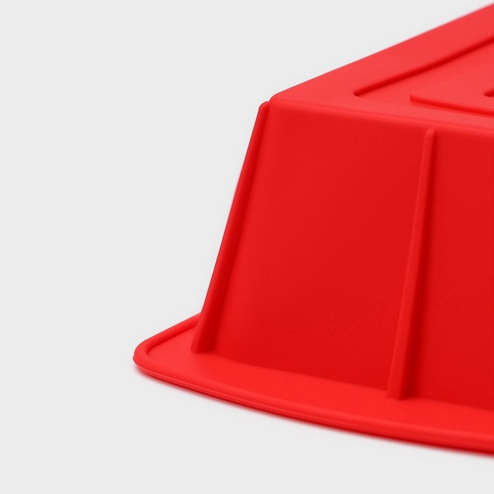 Форма для выпечки Доляна «Хлеб», силикон, 25,5×13×5 см, внут.размер 20,5×11 см, цвет красный Форма для выпечки Доляна «Хлеб», силикон, 25,5×13×5 см, внут.размер 20,5×11 см, цвет красный