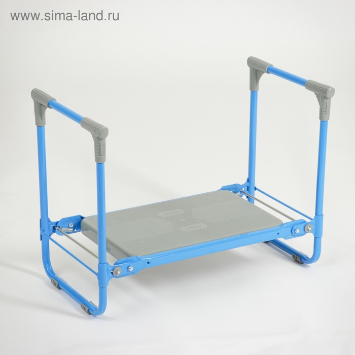 Скамейка-перевёртыш садовая Nika, складная, 56х30х42.5 см, голубая, нагрузка до 100кг Скамейка-перевёртыш садовая Nika, складная, 56х30х42.5 см, голубая, нагрузка до 100кг