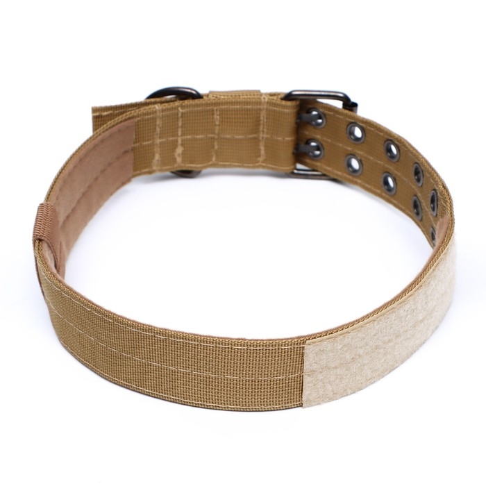 Ошейник с мягкой подкладкой, 67 х 4 см, ОШ 43-53 см, песочный Ошейник с мягкой подкладкой, 67 х 4 см, ОШ 43-53 см, песочный