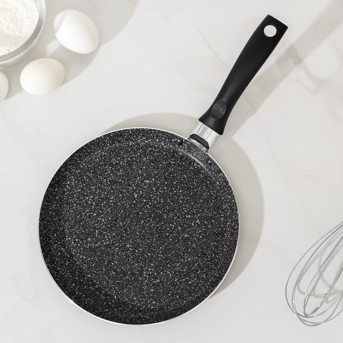 Сковорода блинная Onyx, d=22 см, пластиковая ручка, антипригарное покрытие, цвет серый