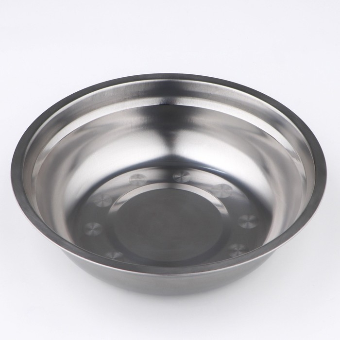 Миска из нержавеющей стали «Мэйли», 1,5 л, 25×6 см Миска из нержавеющей стали «Мэйли», 1,5 л, 25×6 см