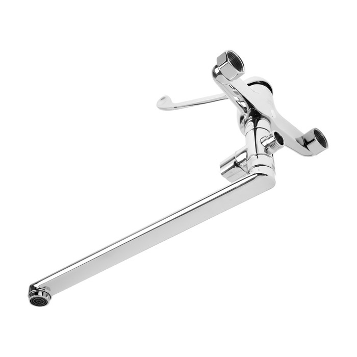 Смеситель для ванны  Смеситель для ванны "ЦС-СМ" ЭП401576.D35, однорычажный, хирургический, излив 350 мм, хром