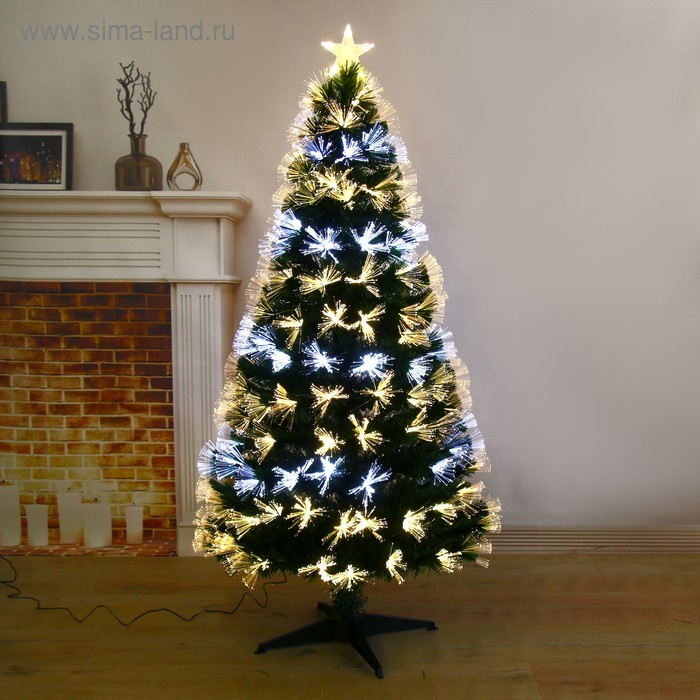 Ёлка фиброоптическая Ёлка фиброоптическая "Пучок перелив" 150 см d нижнего яруса 73 см 170 веток