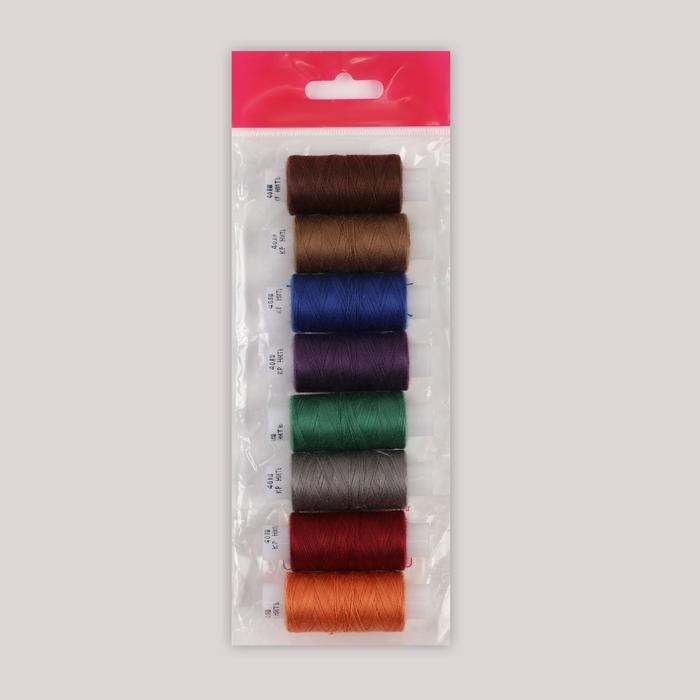 Набор ниток «Осенний вечер», 40ЛШ, 200 м, 8 шт, цвет разноцветный Набор ниток «Осенний вечер», 40ЛШ, 200 м, 8 шт, цвет разноцветный