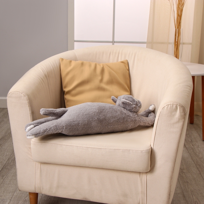 Мягкая игрушка «Кот», 70 см, цвет серый Мягкая игрушка «Кот», 70 см, цвет серый