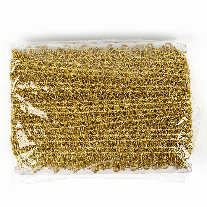 Тесьма с нашивками «Золото», ширина 4 см, в упаковке 25 м Тесьма с нашивками «Золото», ширина 4 см, в упаковке 25 м