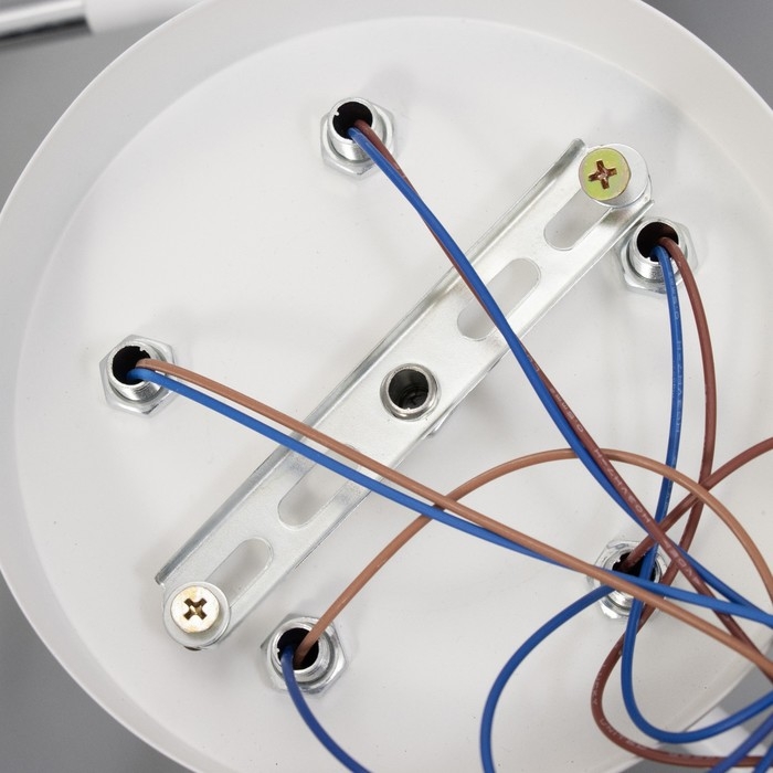 Люстра Люстра "Офелия" 5хЕ27 40Вт бело-хромовый 60х60х27 см BayerLux