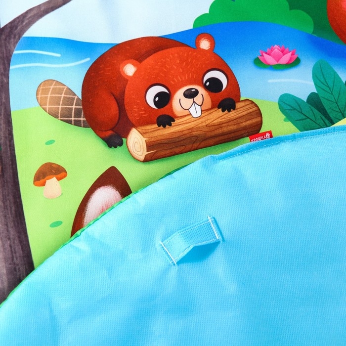 Развивающий коврик с дугами «Лесные зверята», 85х85 см, Крошка Я, Развивающий коврик с дугами «Лесные зверята», 85х85 см, Крошка Я,