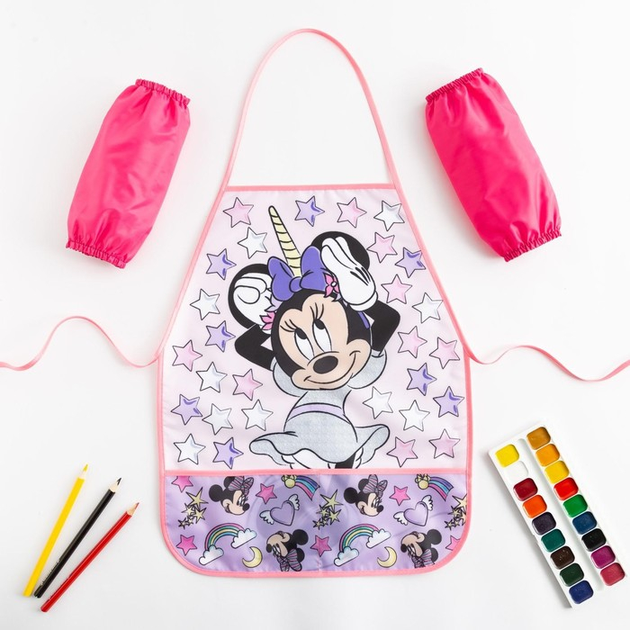 Фартук с нарукавниками детский «Минни Маус», Единорог, 49х39 см Фартук с нарукавниками детский «Минни Маус», Единорог, 49х39 см