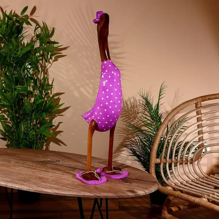 Сувенир &laquo;Утка в сиреневом&raquo;, 70 см, дерево