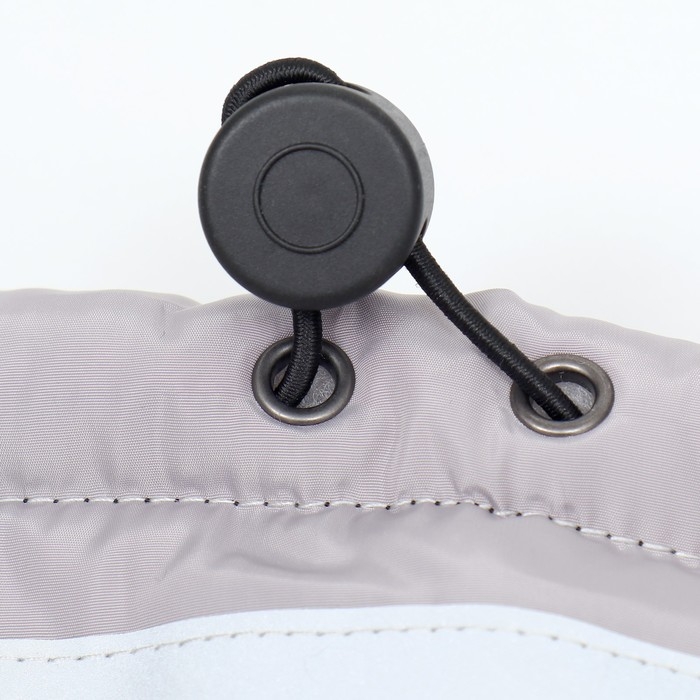 Куртка для больших собак, мембрана, 3XL (ДС 50, ОШ 49, ОГ 69см),серо-оранжевая   9