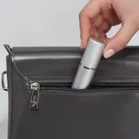 Флакон для парфюма, с распылителем, 10 мл, серебристый