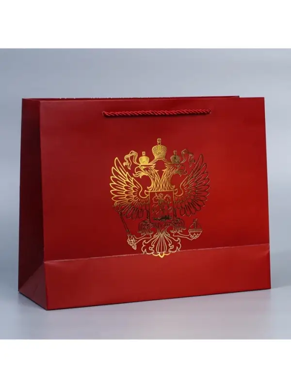 Пакет подарочный, упаковка, &laquo;Россия с тобой&raquo;, 32&times;26&times;12 см