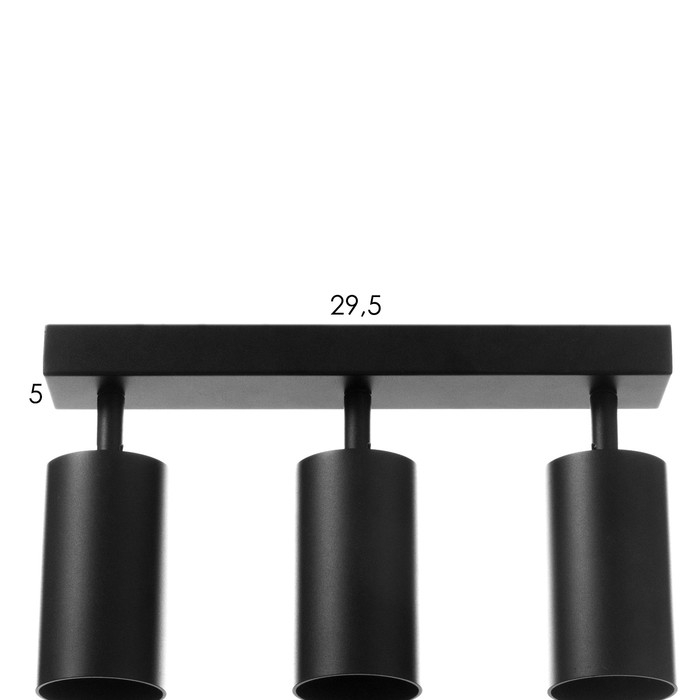 Спот Спот "Этнес" 3хGU10 черный 50х6,5х16,5 см