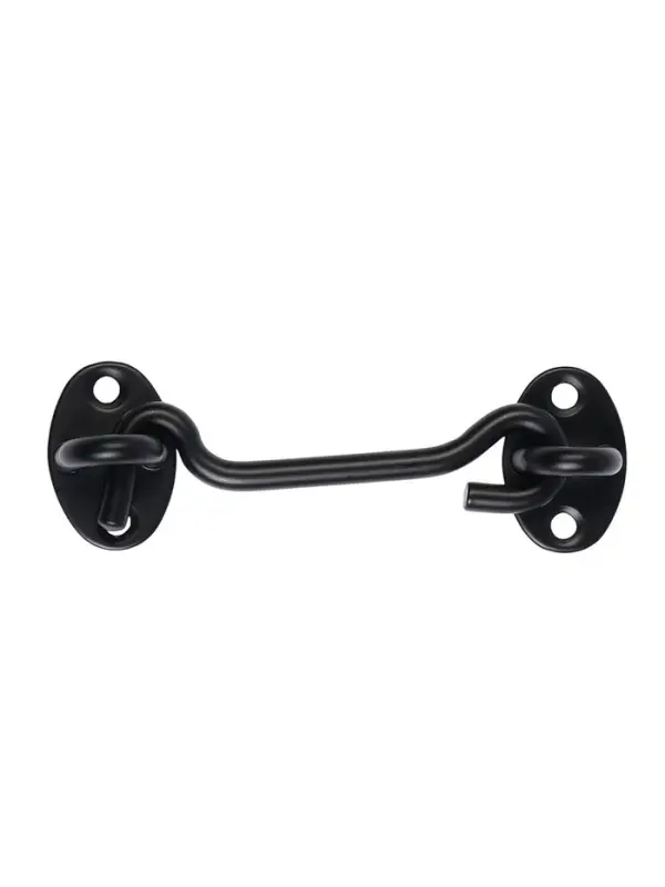 Крючок ветровой LOCKLAND KV001, L=100 мм, нержавеющая сталь, черный, 2 шт.