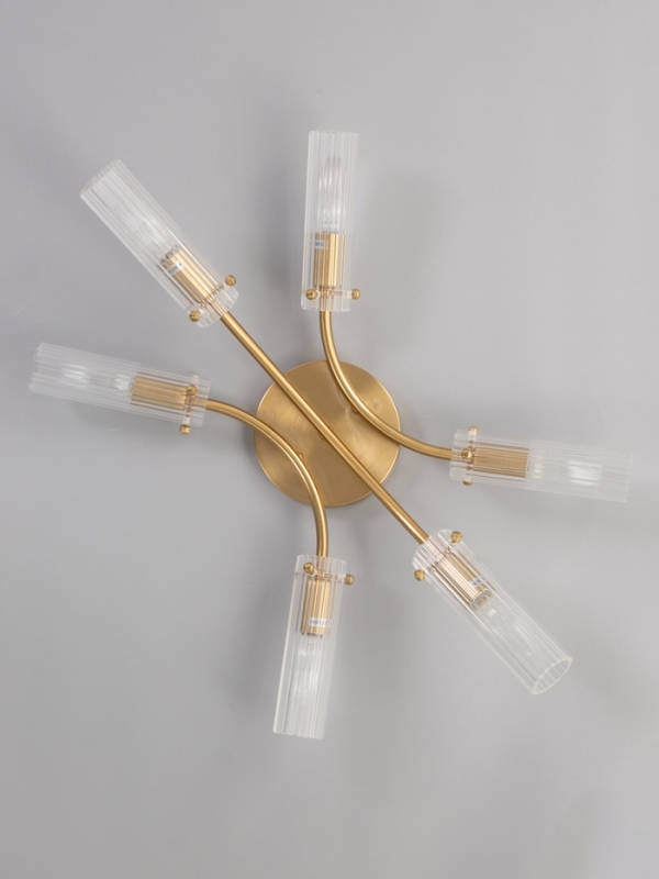 Люстра Люстра "Рико" 6х40Вт Е27 бронза 60х40х20см