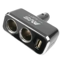 Разветвитель прикуривателя AVS 12/24 (на 2 выхода+USB) CS211U