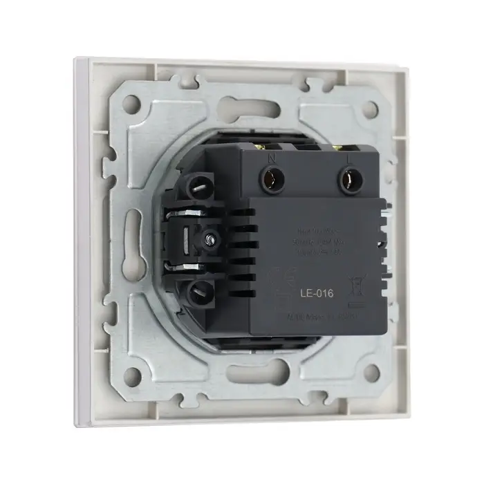 Розетка TOT Matte Glass, 5 В, 2.1 A, разъёмы USB-A + USB-C, стекло, скрытая, серебристая