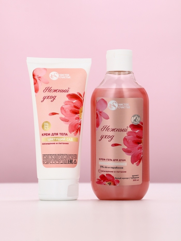 Подарочный набор Подарочный набор "Насыщение и питание", гель для душа,300 мл и крем для тела,200 мл